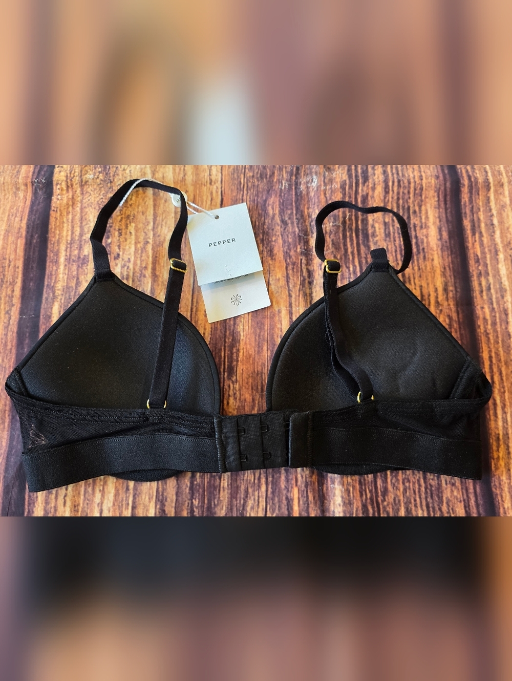 Pepper Lift Up Bra Black Size 34A Underwire Black New with Tag - Picture 4 of 6